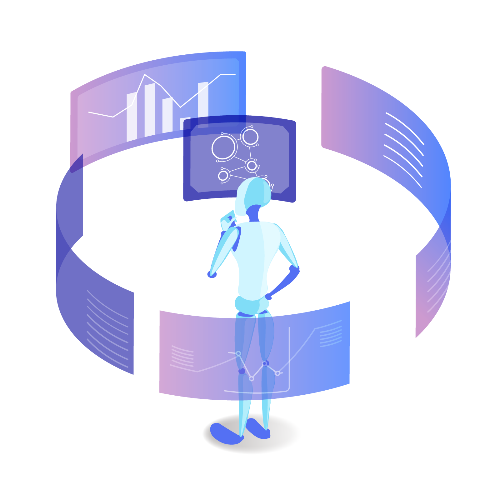 判断をAIに移管するイメージ図