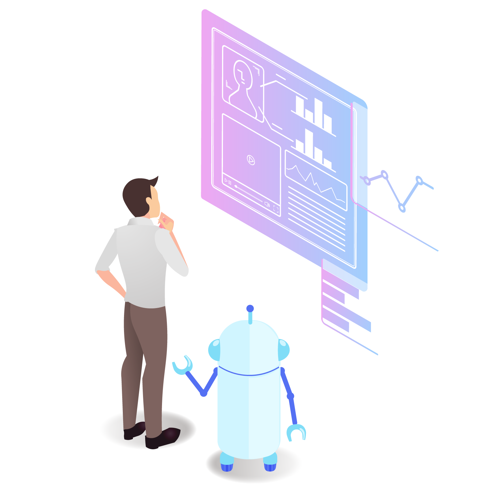 データによる自律的改善のイメージ図
