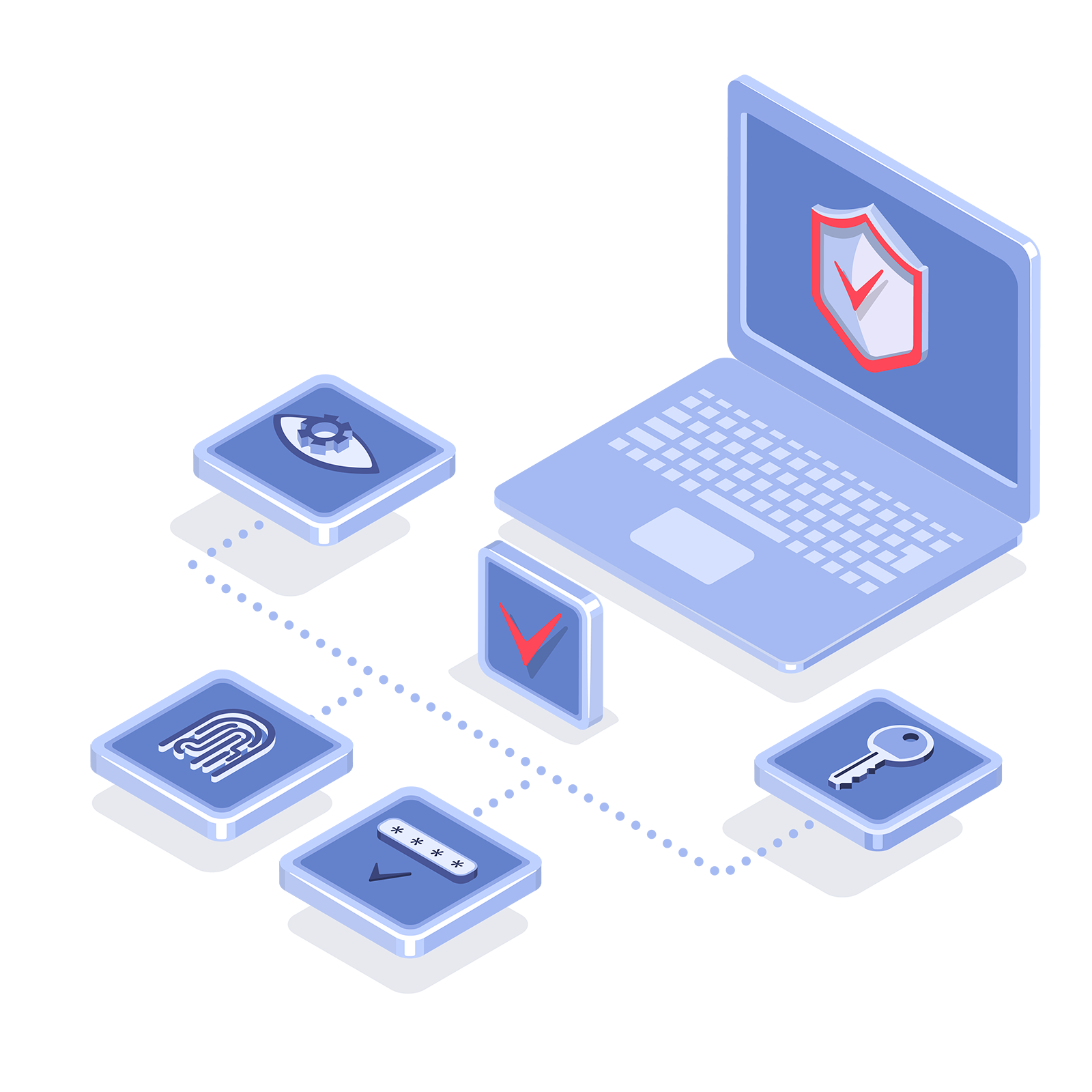 セキュリティやルールへの不安を表すイラスト